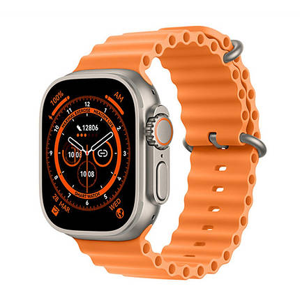 Розумний смарт-годинник Smart Watch T900 Ultra bluetooth з крокоміром пульсометром лічильник калорій 44 мм, фото 1