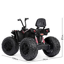 Квадроцикл електричний Bambi Racer M 4849EL-2 одномісний дитячий акумуляторний 3-8 років Чорний, фото 5