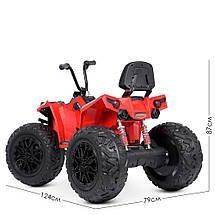 Квадроцикл електричний Bambi Racer M 4849EL-3 одномісний дитячий акумуляторний 3-8 років Червоний, фото 5