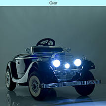 Дитячий електромобіль Bambi M 4628EBLRS-2 Mercedes 12V двомісний акумуляторний на пульті керування Чорний, фото 2