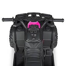 Квадроцикл електричний Bambi Racer M 4624EBLR-2-8 одномісний дитячий акумуляторний 3-8 років Чорно-рожевий, фото 2
