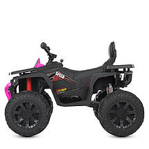 Квадроцикл електричний Bambi Racer M 4624EBLR-2-8 одномісний дитячий акумуляторний 3-8 років Чорно-рожевий, фото 3
