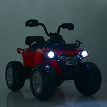 Квадроцикл дитячий електричний Bambi Racer JS009EL-3 одномісний акумуляторний 3-8 років Червоний, фото 3