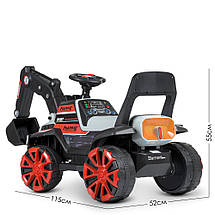 Дитячий електро екскаватор Bambi Racer M 4838BR-3 акумуляторний трактор на радіокеруванні Червоний, фото 5