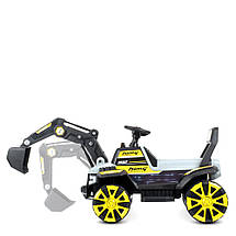 Дитячий електро екскаватор Bambi Racer M 4838BR-6 акумуляторний трактор на радіокеруванні Жовтий, фото 4