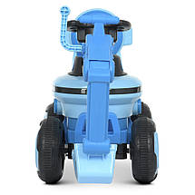 Дитячий електро екскаватор Bambi M 4616L-4 2в1 каталка толокар акумуляторний трактор Синій, фото 4