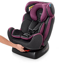 Автокрісло дитяче BAMBI M 3678 Авто крісло універсальне для новонароджених дітей Від 0 до 25 кг Рожевий, фото 5