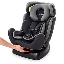 Автокрісло дитяче BAMBI M 3678 Авто крісло універсальне для новонароджених дітей Від 0 до 25 кг Сірий, фото 6