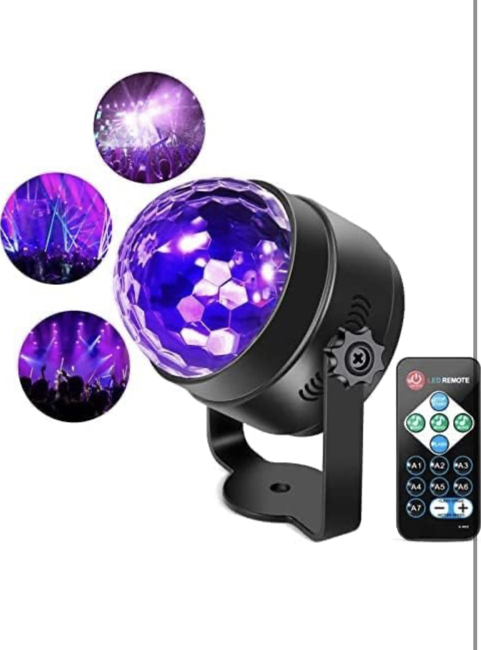 Новый товар Litake UV Black Light для светящейся вечеринки, 6W LED Disco Ball Strobe Lights - фото 2 - id-p1883217839