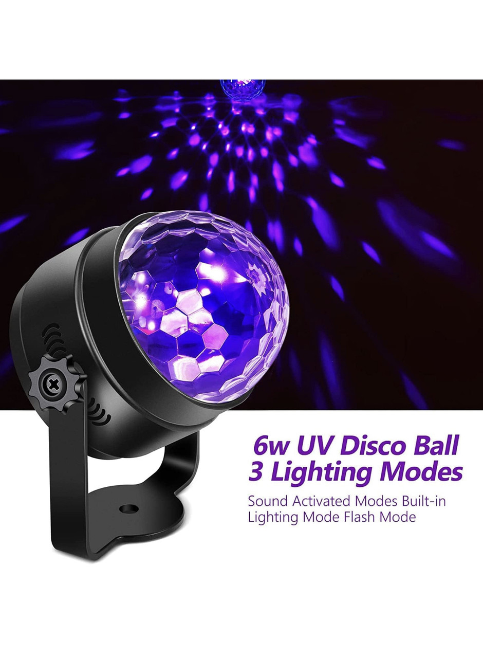 Новый товар Litake UV Black Light для светящейся вечеринки, 6W LED Disco Ball Strobe Lights - фото 5 - id-p1883217839
