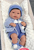 Силиконовая Кукла Реборн Испанская Antonio Juan Виниловый Новорожденный Пупс Мальчик Тони 42 см
