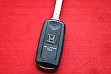 Викидний ключ Honda 2 кнопки для перероблення вигляду Оригінал, фото 2