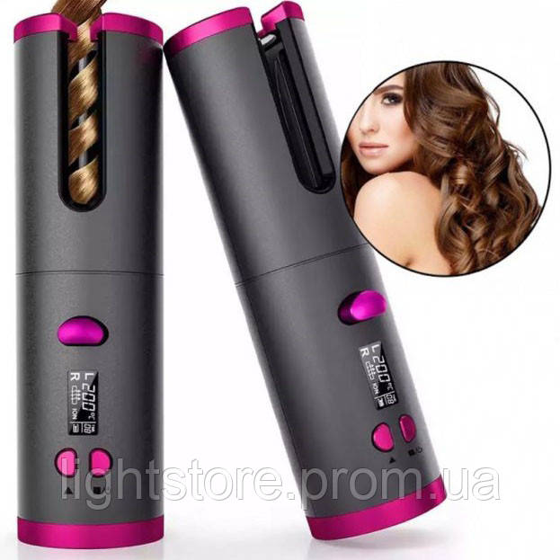 Плойка авто-бігуді для завивання волосся, бездротовий Ramindong Hair curler. OV-154 Колір: сірий