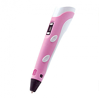 3D ручка Smart 3D Pen 2 c LCD дисплеем. IJ-564 Цвет: розовый