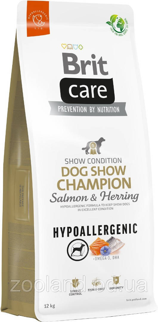 172228/9107 Brit Care Dog Hypoallergenic Dog Show Champion, 12 кг
