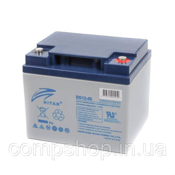 Акумуляторна батарея Ritar AGM DC12-40, Gray Case, 12V 40Ah  (код 133939)