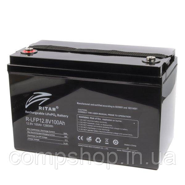 Акумуляторна батарея Ritar LiFePo4 12.8V 100Ah (код 133941)