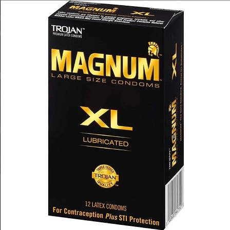 Презервативи великого розміру Trojan Magnum XL 12 шт. США, фото 2