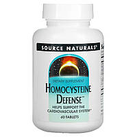 Защита от гомоцистеина, Homocysteine Defense, Source Naturals, 60 таблеток