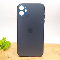 Матовий скляний чохол Glass case для Iphone 11 Pacific Blue