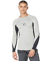 Рашгард Rip Curl Waves Performance Long Sleeve UV Rashguard Light Grey Marled, оригінал. Доставка від 14 днів