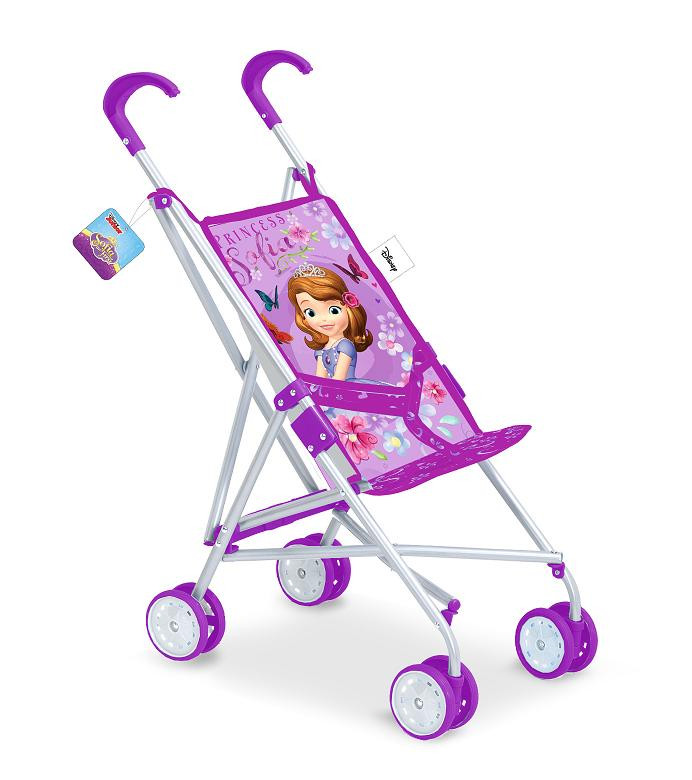 Коляска для ляльок Disney Sofia металева літня 8 обертових коліс
