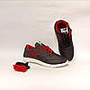 36 р Кросівки чорні з червоним на білій підошві екошкіра жіночі підліткові демісезон 36p,, фото 7