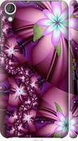 Чехол на HTC Desire 820 Цветочная мозаика "1961m-133-2448"