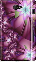 Чохол на Sony Xperia M2 dual D2302 Квіткова мозаїка "1961m-61-2448"