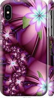 Чехол на iPhone X Цветочная мозаика "1961m-1050-2448"