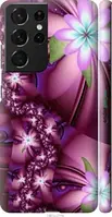 Чехол на Samsung Galaxy S21 Ultra (5G) Цветочная мозаика "1961m-2116-2448"