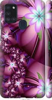 Чехол на Samsung Galaxy A21s A217F Цветочная мозаика "1961m-1943-2448"