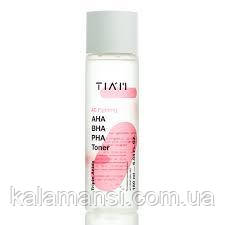 Кислотний тонер для проблемної шкіри TIAM AC Fighting AHA BHA PHA Toner 180 мл