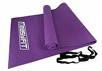Прочный коврик из ПВХ 6 мм 4 цвета для йоги и фитнеса Фиолетовый