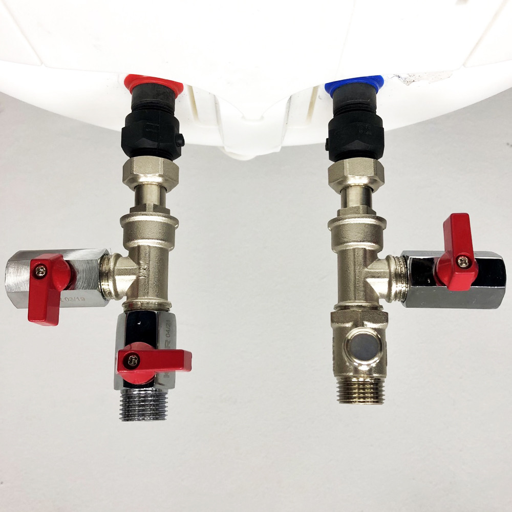 Набір для бойлера, водонагрівача MINI B2 Boiler Series з запобіжним клапаном і діелектричними муфтами