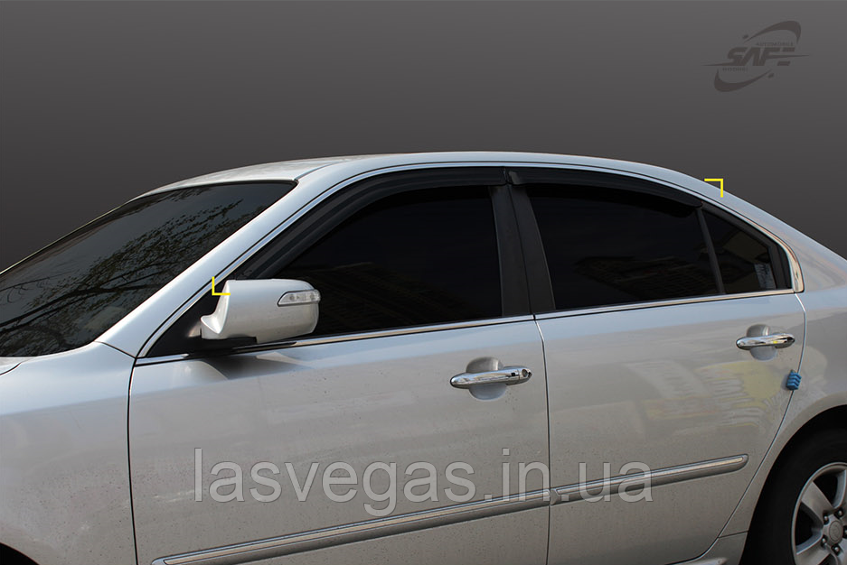 Вітровики, дефлектори вікон KIA Magentis 2005-2011 (Kyoung Dong/Корея), фото 1