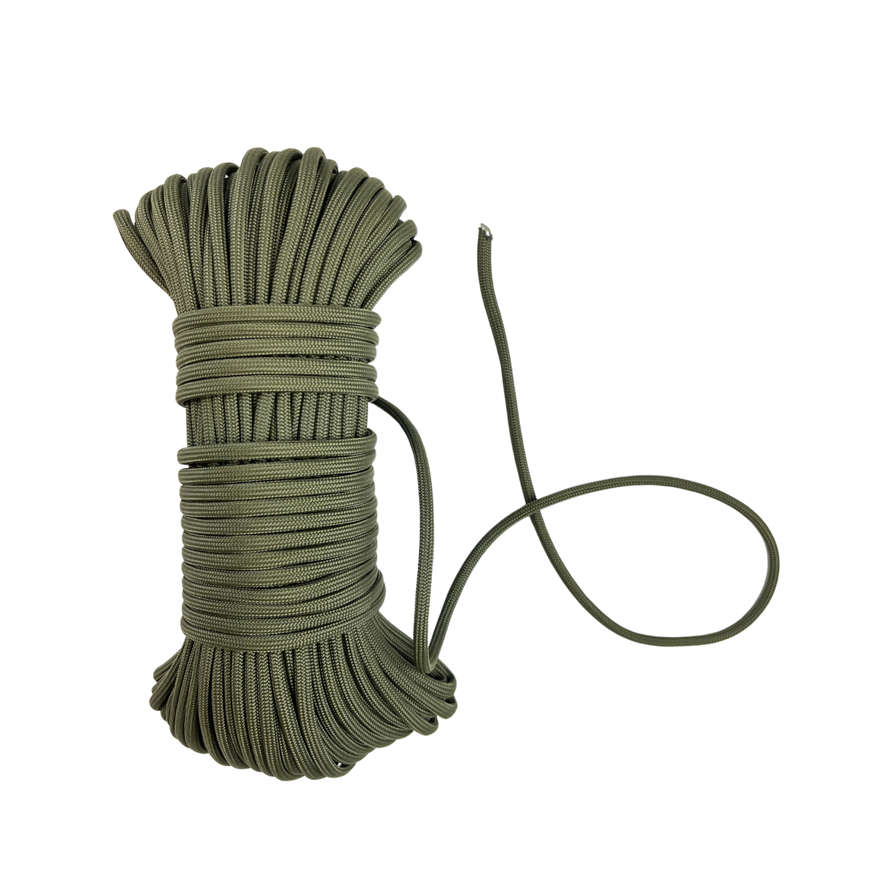 Паракорд багатофункціональний Paracord 550-III 31 м олива міцний армійський трос