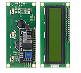 Індикатор РКІ I2C 1602A-YG з підсвіткою LCD 1602, фото 3