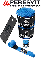 Боксерские бинты для единоборств бинты под боксерские перчатки Peresvit Hand Wraps Blue (450см)
