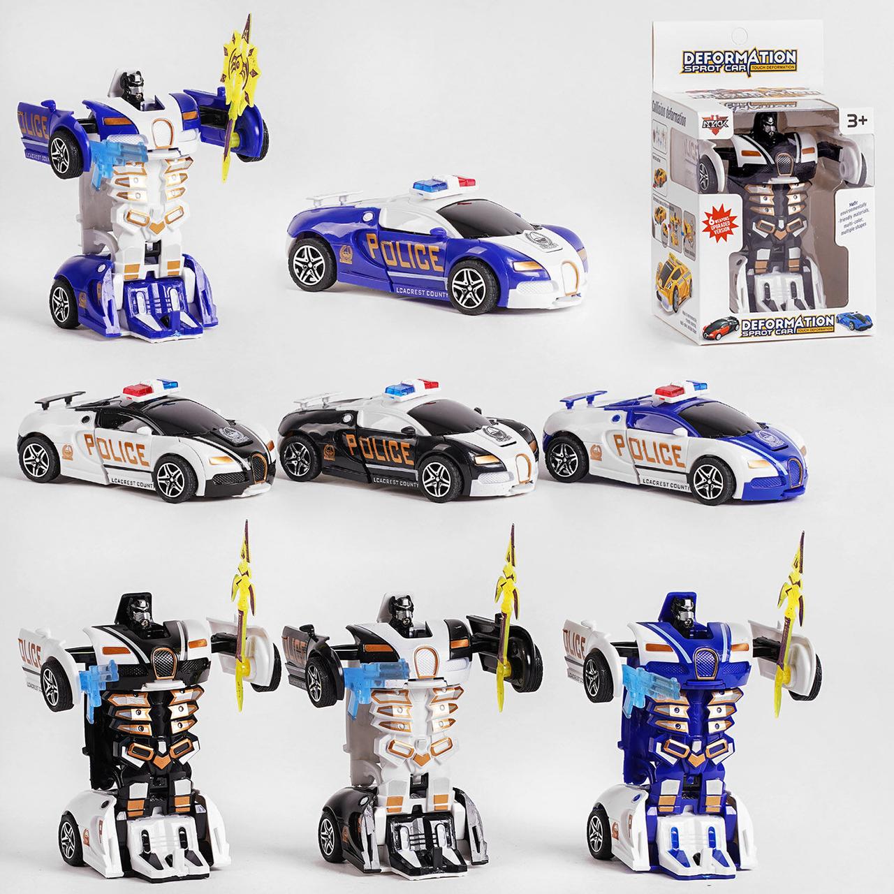 Машинка-трансформер XY 898 A (192/2) 2 види, трансформація при зіткненні, аксесуари, у коробці, фото 1