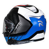 Мотошолом HJC RPHA 91 Rafino біло-синьо-червоний, фото 3