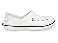 Мужские шлепанцы Кроксы Crocs Crocband White Белые