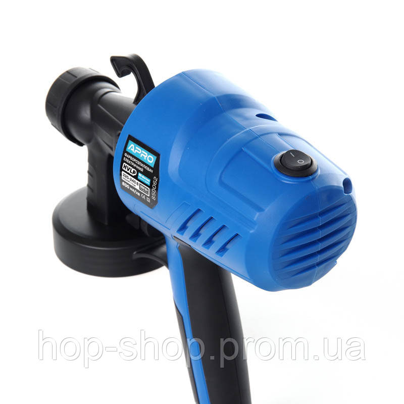 Пульверизатор краскораспылитель пневматический электрический для краски APRO 350 Вт низкого давления синий - фото 3 - id-p1883376975