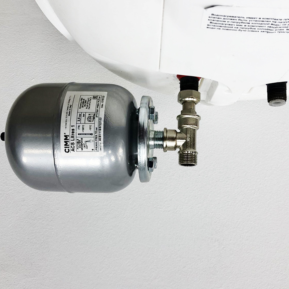 Підключення бака T1.50 TANK Boiler Series сірий 10бар (до 50л) KVANT