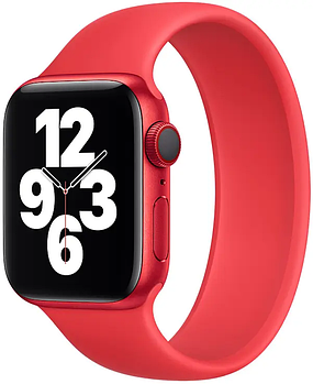 Силіконовий монобраслет для Apple Watch 38/40/41 mm 135 mm Червоний