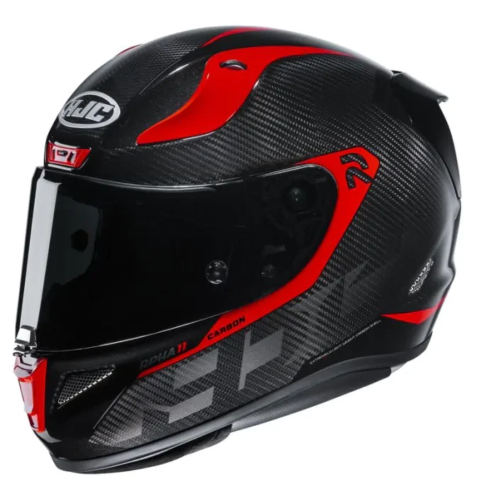 Мотошолом HJC RPHA 11 Carbon Bleer чорно-червоний