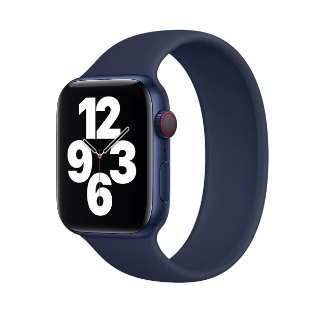 Силіконовий монобраслет для Apple Watch 38/40/41 mm 150 mm Синій