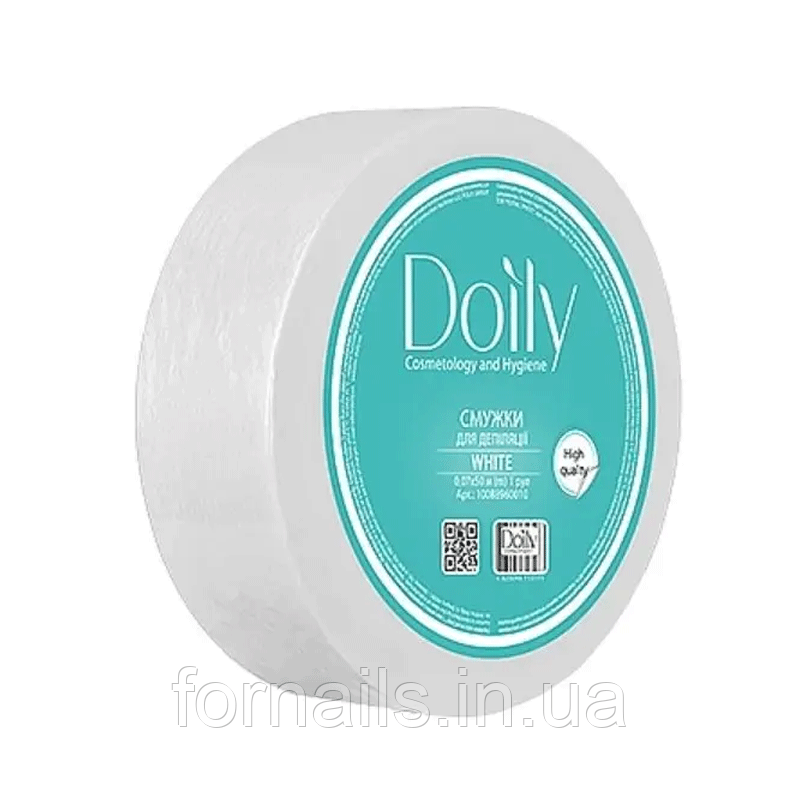 Смужки для депіляції в рулоні Doily 7 см*50 м, білі