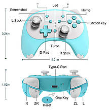 Геймпад Cat Switch Controller для Nintendo з 6-осьовим гіроскопом, Turbo, Motion Control (син, Amazon, Німеччина, фото 3