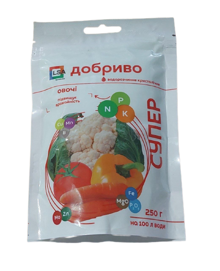 Супер добриво для овочей 250г, фото 1